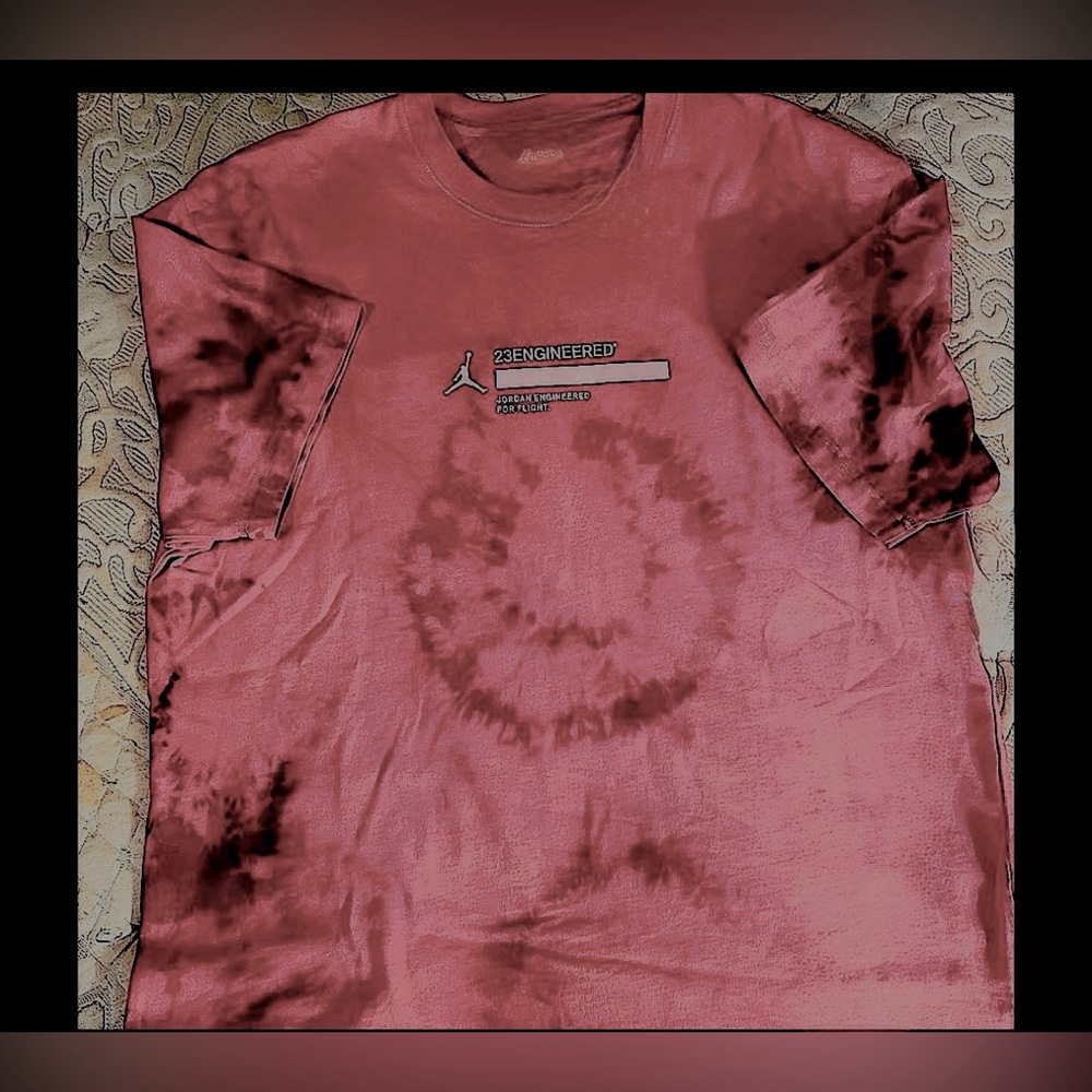 Mens Jordan custom dyed tee shirt